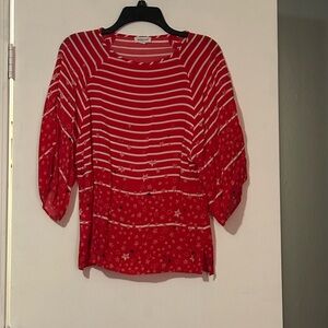 Red, White & Blue Blouse